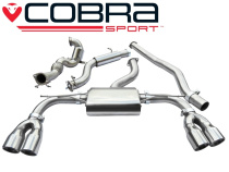 Audi S3 (8V) (saloon) Quattro 13- Turboback-sportavgassystem (Med Sportkatalysator & Ljuddämpare) Cobra Sport